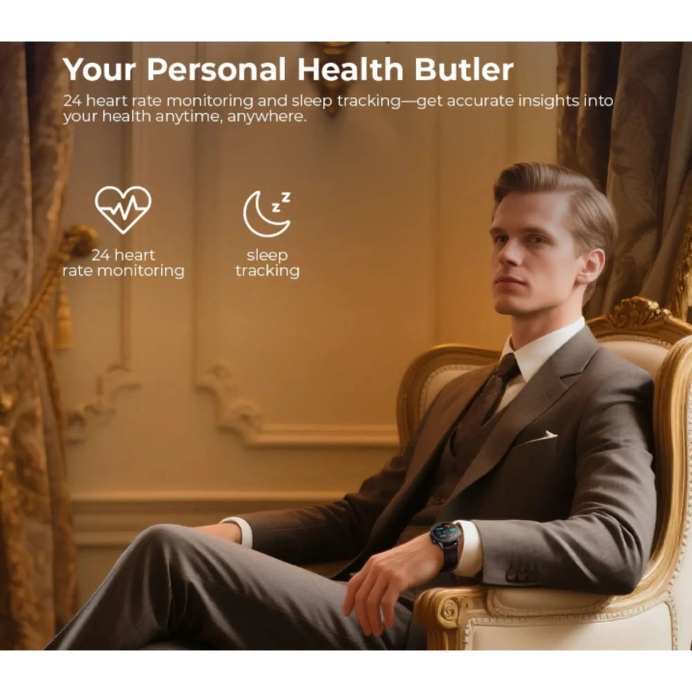 Reloj Smartwatch Havit Pantalla FullHD 1.43" Amoled Material Zinc Realiza y Responde Llamadas IP68 M9031 PRO-BROWN