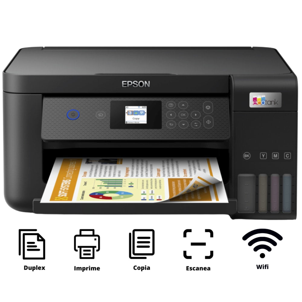 Impresora Epson Multifuncional L4260 Impresora Escaner Copiadora Duplex con Sistema de Tinta Continuo Original Conectividad U