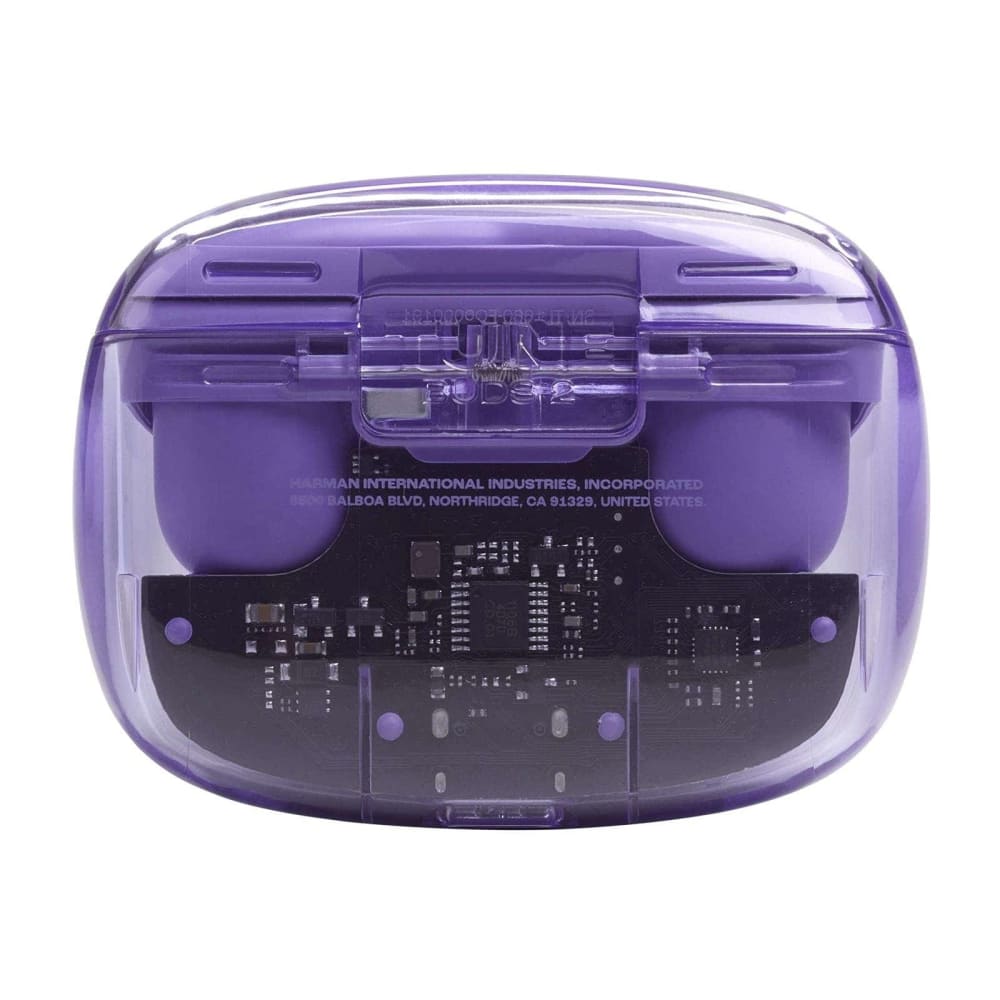 Audifonos JBL Tune Buds2 Ghost Pure Bass Sonido Espacial AND 6 Microfonos para Llamada Bateria hasta 12 horas IP54 color Mora