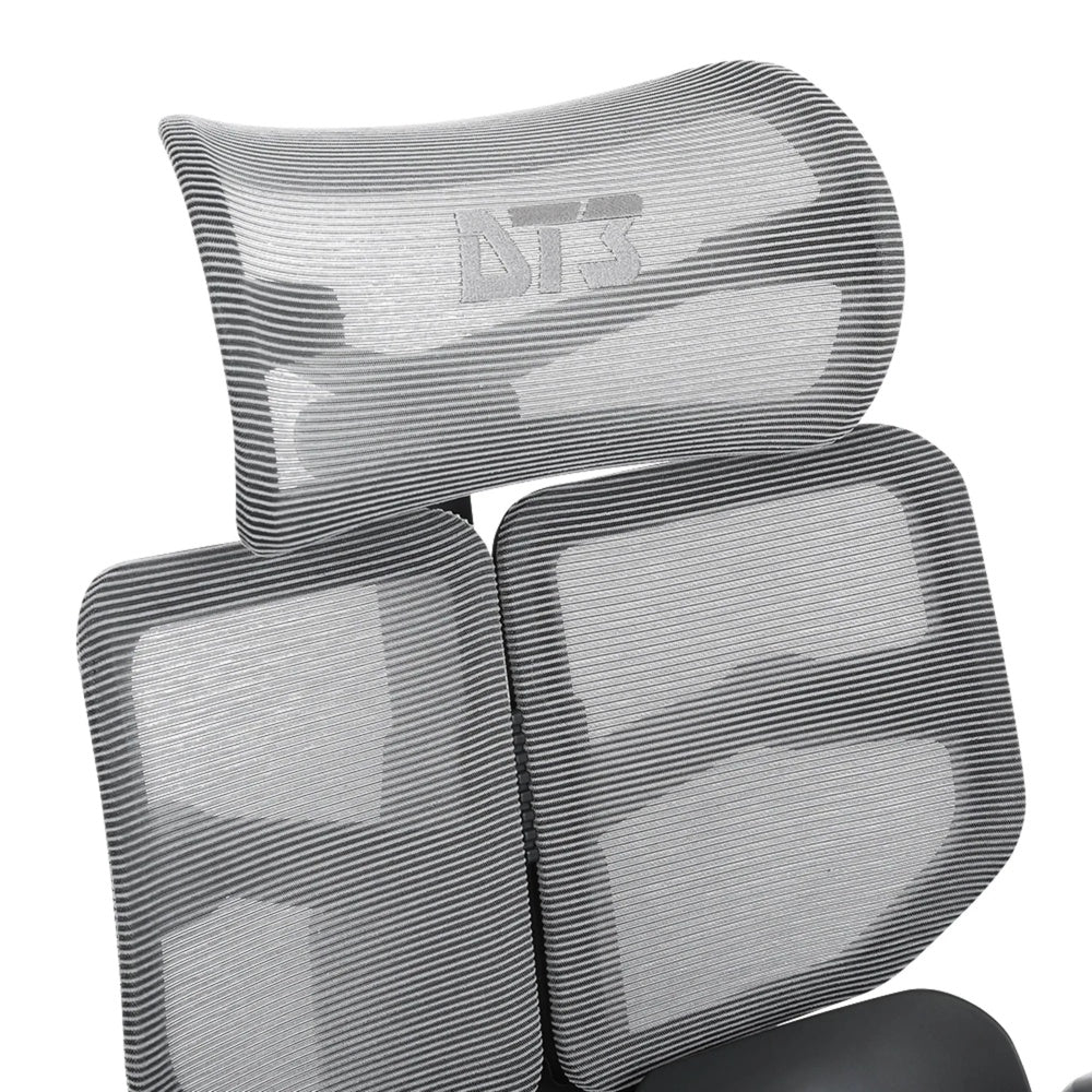 Silla de Oficina DT3 Ergonomica Reposo Lumbar Malla Transpirable Estructura de Aluminio y Nylon Reclinable 135° 14346-8