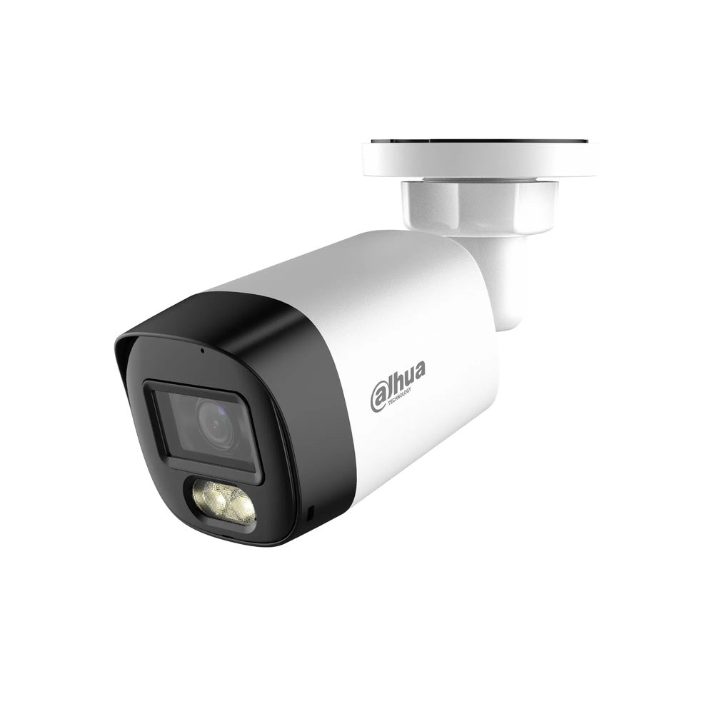 Camara Dahua HDCVI Bala 5MP Lente 2.8mm Smart Dual Light Luz 30m Microfono CVI CVBS AHD TVI IP67 HAC-HFW1500RL-IL-A-S3-DIP
