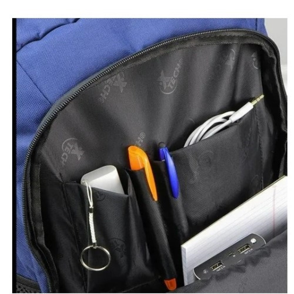 Mochila Xtech para Laptop hasta 15.6" Soporta 10Kg color Azul XTB-210BL