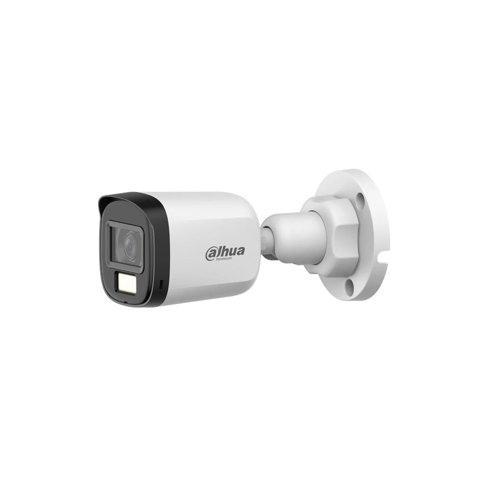 Camara Dahua HDCVI Bala 5MP Lente 2.8mm Cooper Plastico Smrt Dual Light Luz 30m CVI CVBS AHD TVI DH-HAC-B1A51N-U-IL