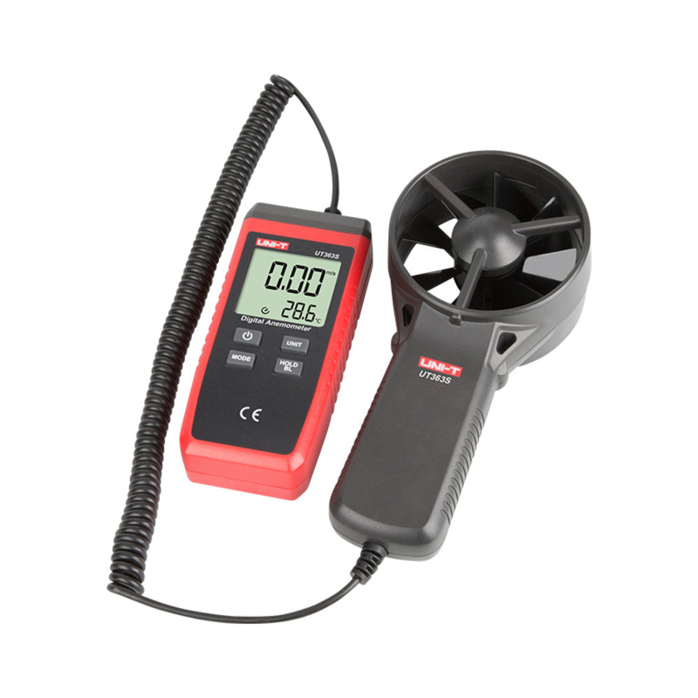 Anemometro Digital Uni-T Mide Velocidad y Temperatura del Viento UT363S
