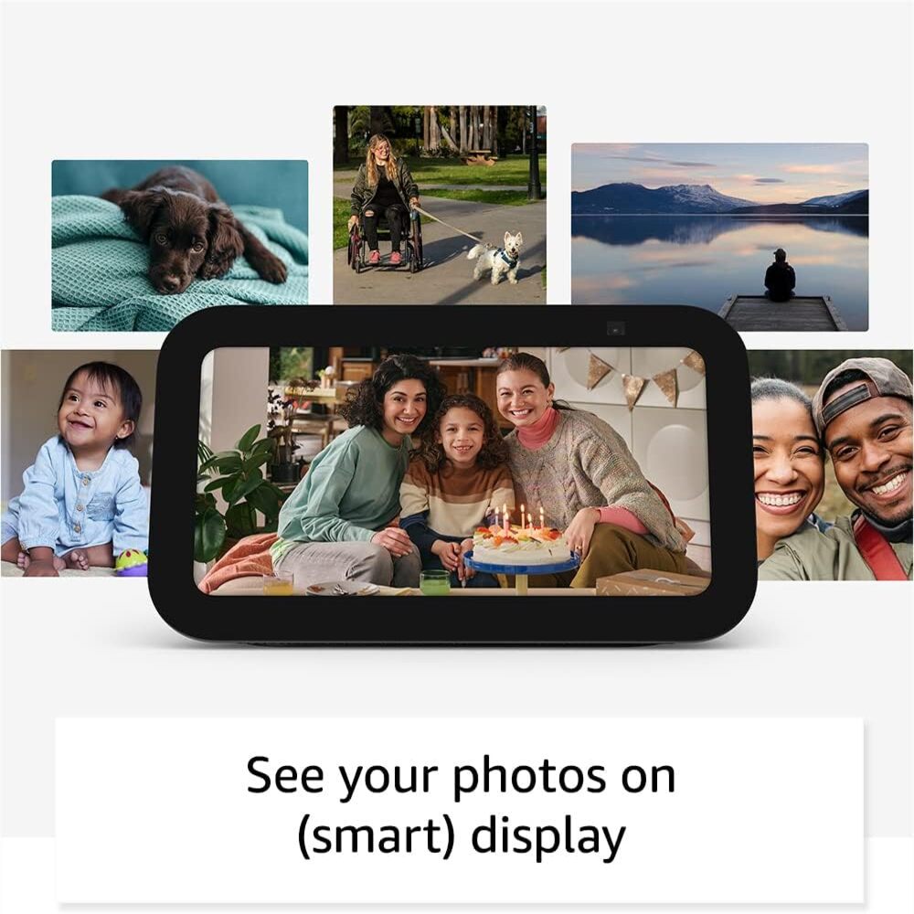 Asistente Virtual Amazon Echo Show 5 3ra Gen Pantalla Tactil 5.5" 960x480Pixeles Camara Frontal 2MP WiFi Doble Banda color Blanco H97N6S-WH
