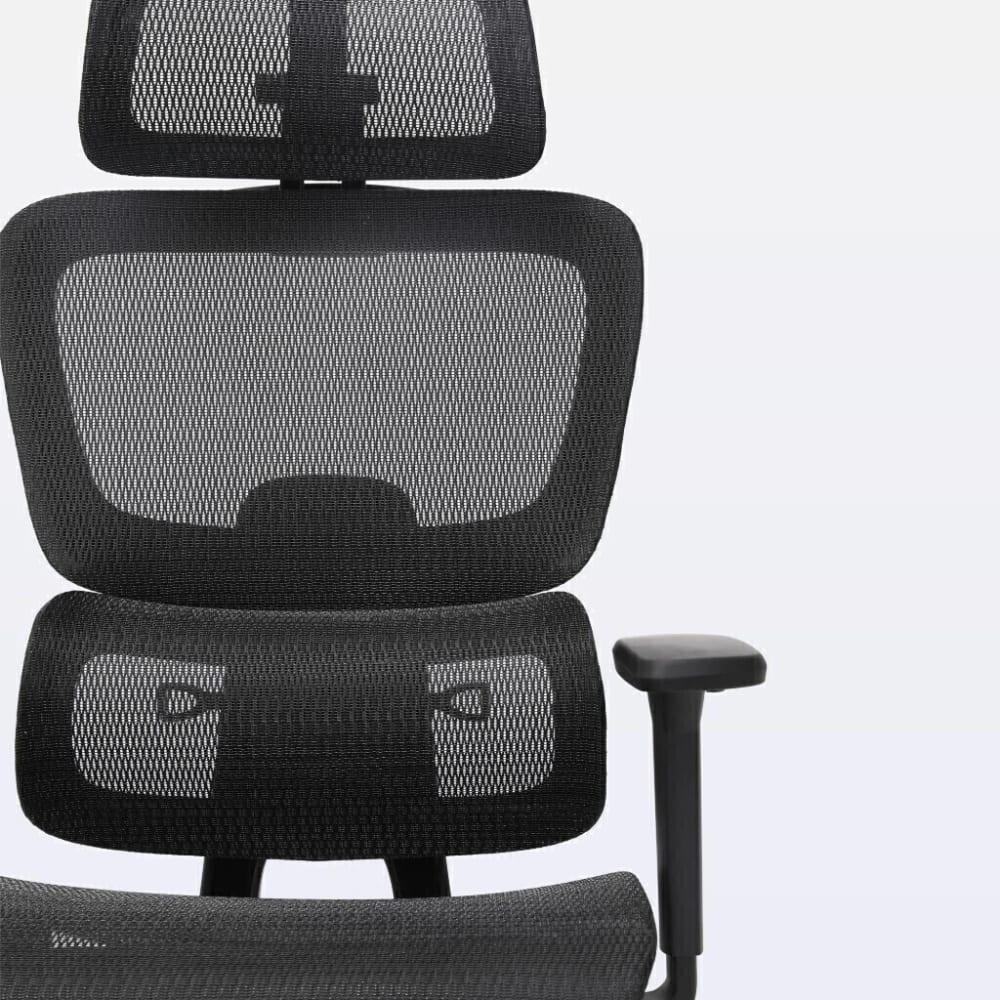 Silla de Oficina DT3 Transpirable con Forro Vidartex Mesh, Soporte Lumbar, Reposa Cabezas 2D, Brazo 1D con Ajuste de Altura, 