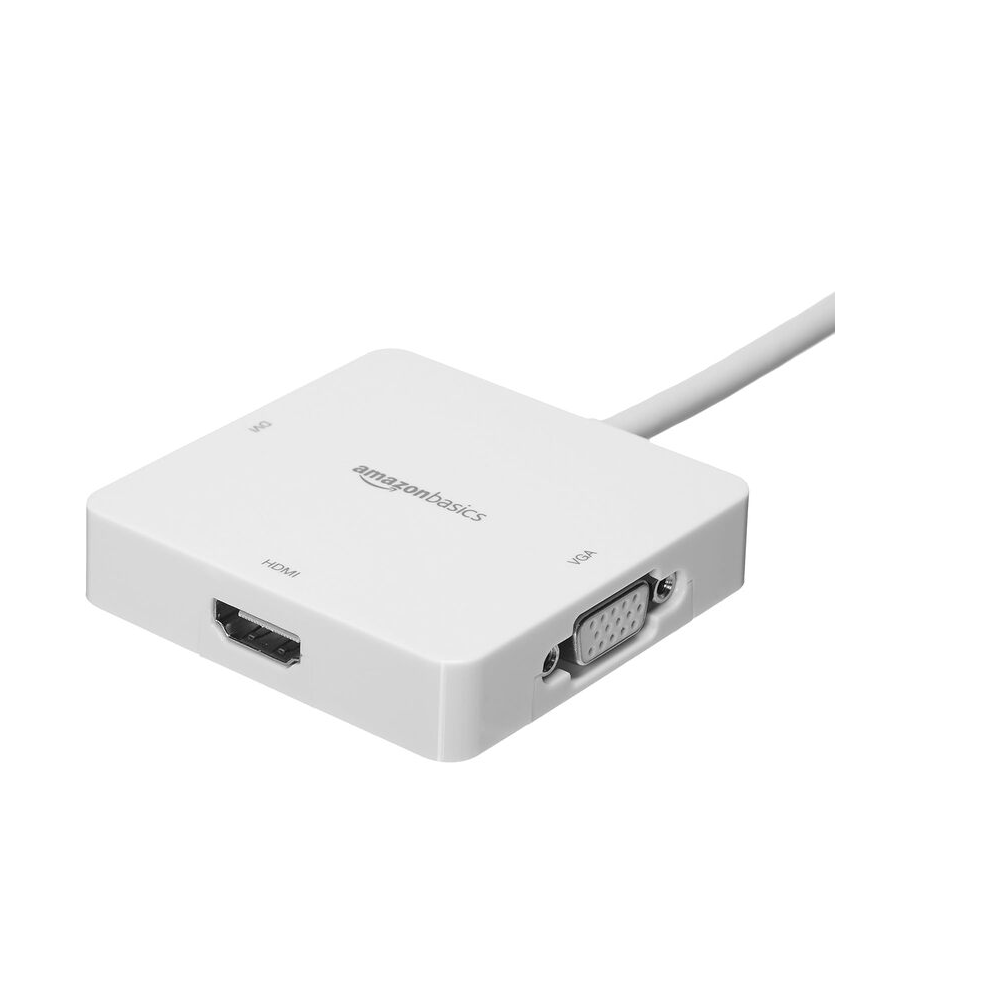 Adaptador Hub Amazon Basic Mini Display Port Thunderbolt 2 a HDMI VGA DVI JVAR_5