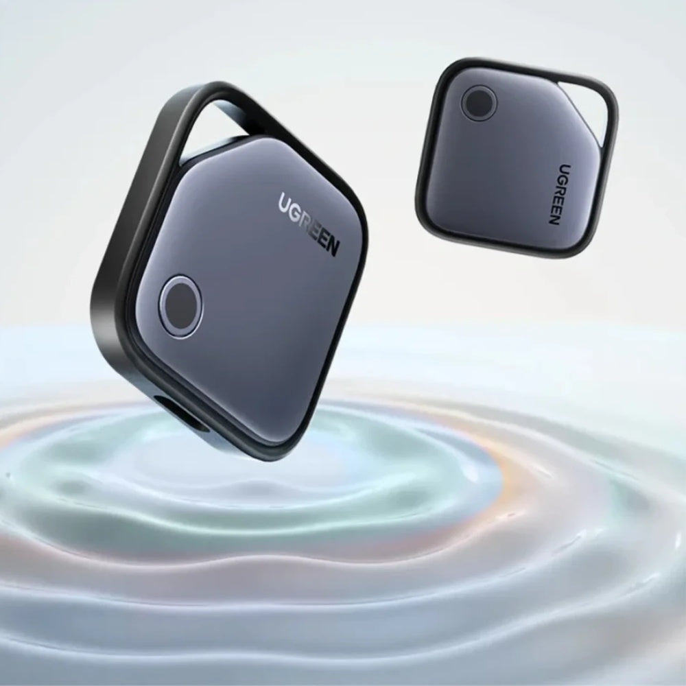 Pack x2 Localizador Ugreen Autonomia 1año Recargable por USB-C Diseñado para Apple Diseño Compacto y Seguro 75119A