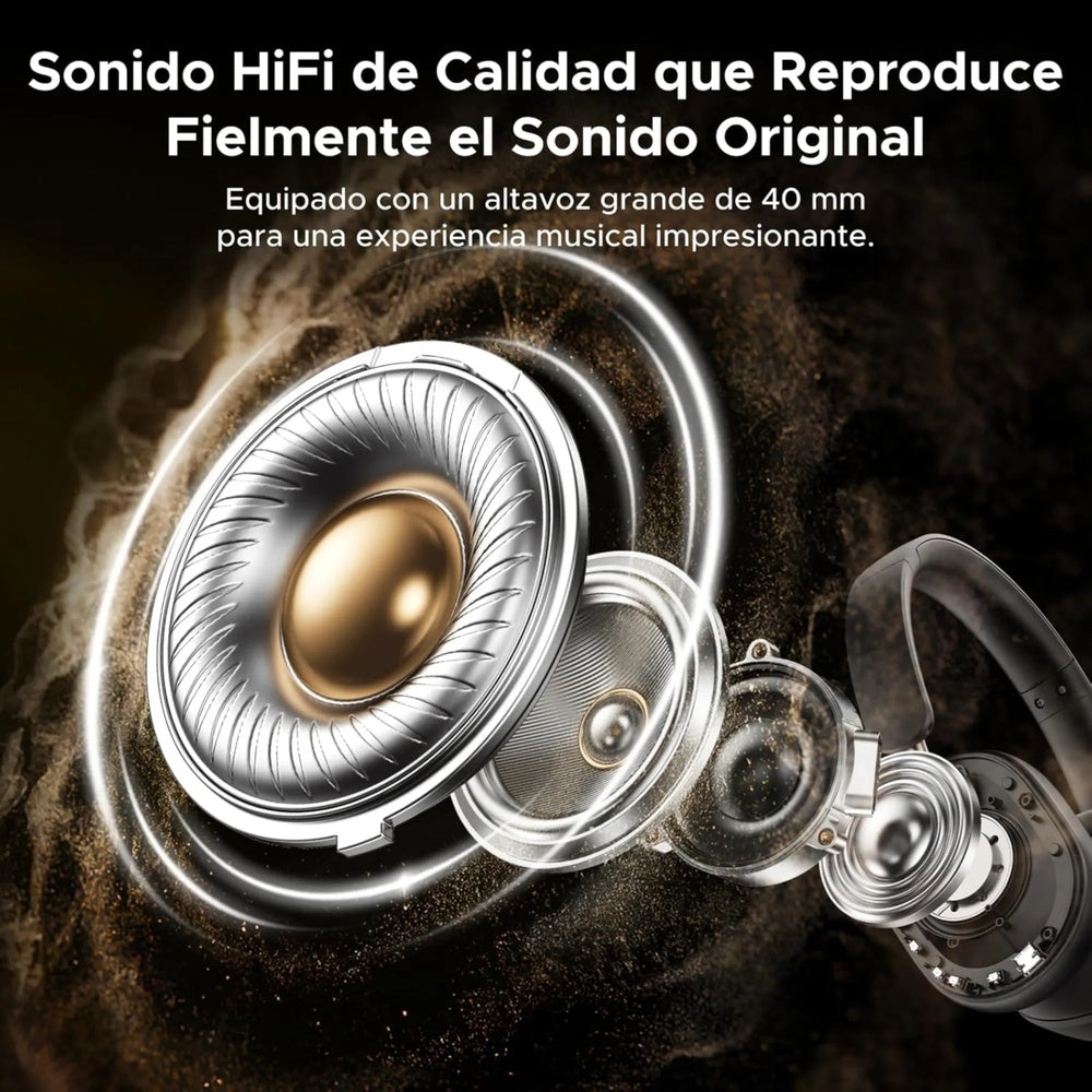 Audifonos Ugreen Hitune Max 5C Cancelacion de Ruido Activa Hibrida Avanzada Audio Hi-Res Sonido Espacial BT v5.4 35757