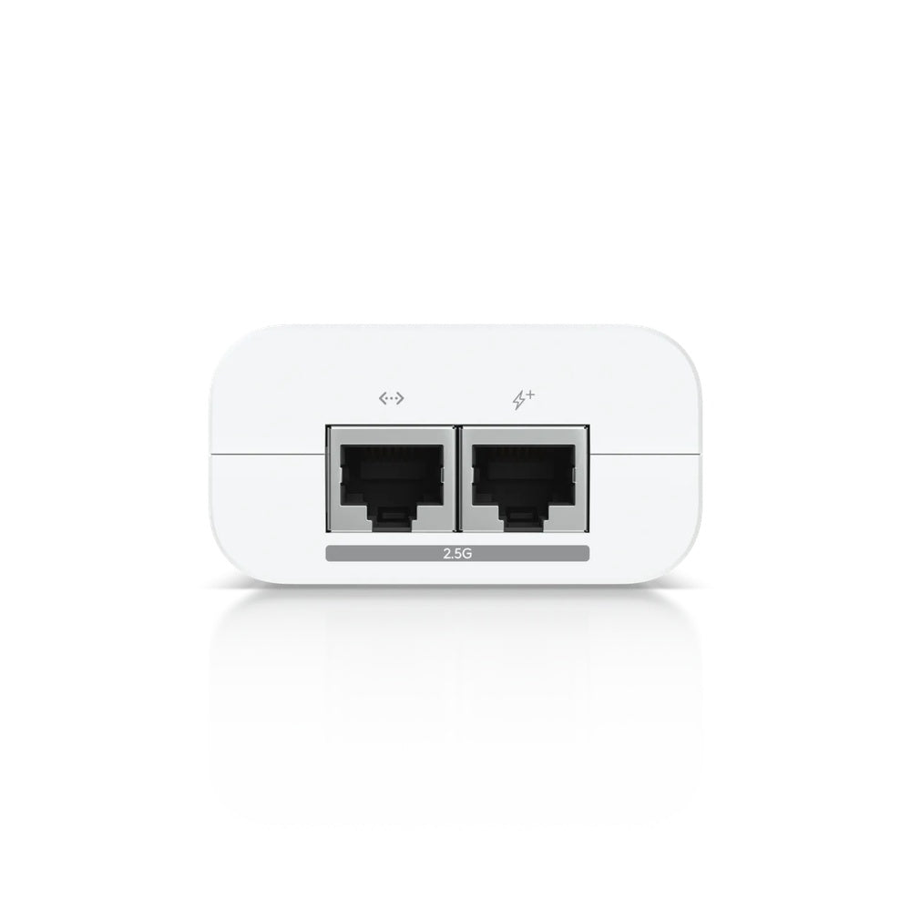 Inyector PoE Ubiquiti PoE+ 2.5Gb 30Watts 48Vdc 0.65Amp Compatible U6 U7 UACC-PoE+-2.5G