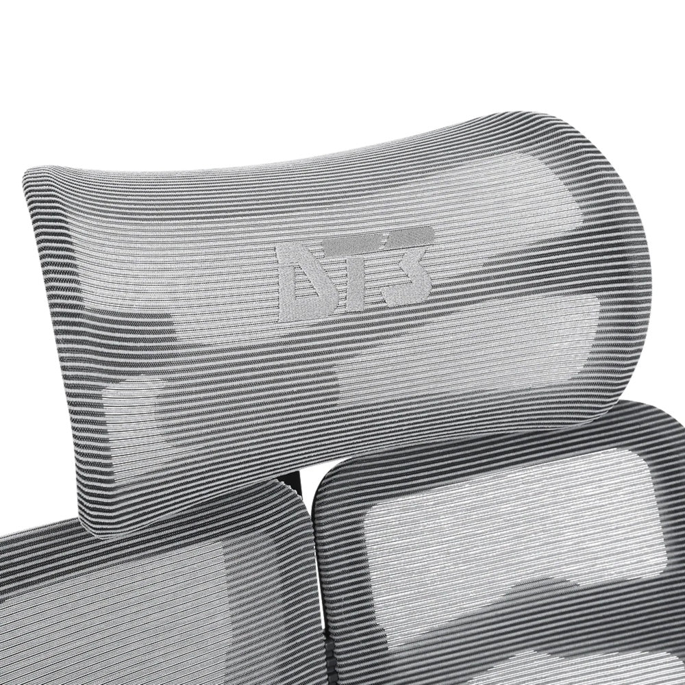 Silla de Oficina DT3 Ergonomica Reposo Lumbar Malla Transpirable Estructura de Aluminio y Nylon Reclinable 135° 14346-8