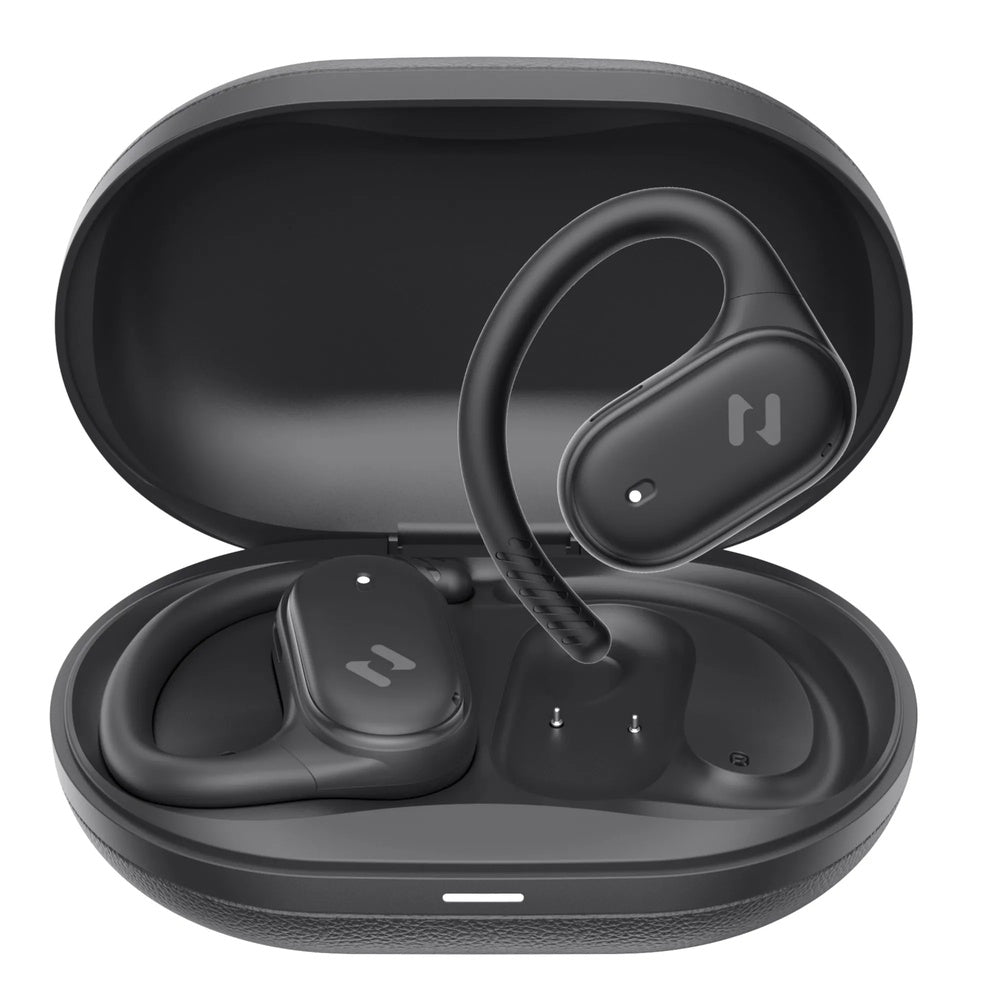 Auriculares Havit TWS de Oido Abierto Reduccion de Ruido AMB Bateria hasta 8.5 horas IPX5 color Negro OWS915-BK