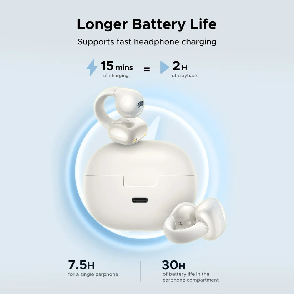 Auriculares Ugreen HiTune S3 Open-Ear BTv5.4 Carga Ultra Rapida Cancelacion de Ruido Bateria 30 horas IP5X 45786