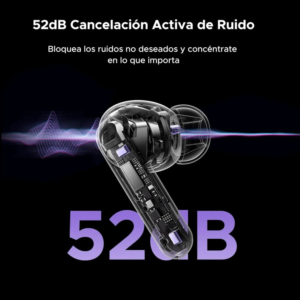 Auriculares Ugreen Echobuds Magic Pantalla Tactil Sonido Hi-Res con LDAC ANC con IA Audio Espacial Bateria 6h 55137