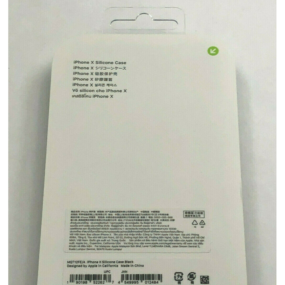 Funda Apple Original Iphone X de Silicona color Negro MQT12FE/A