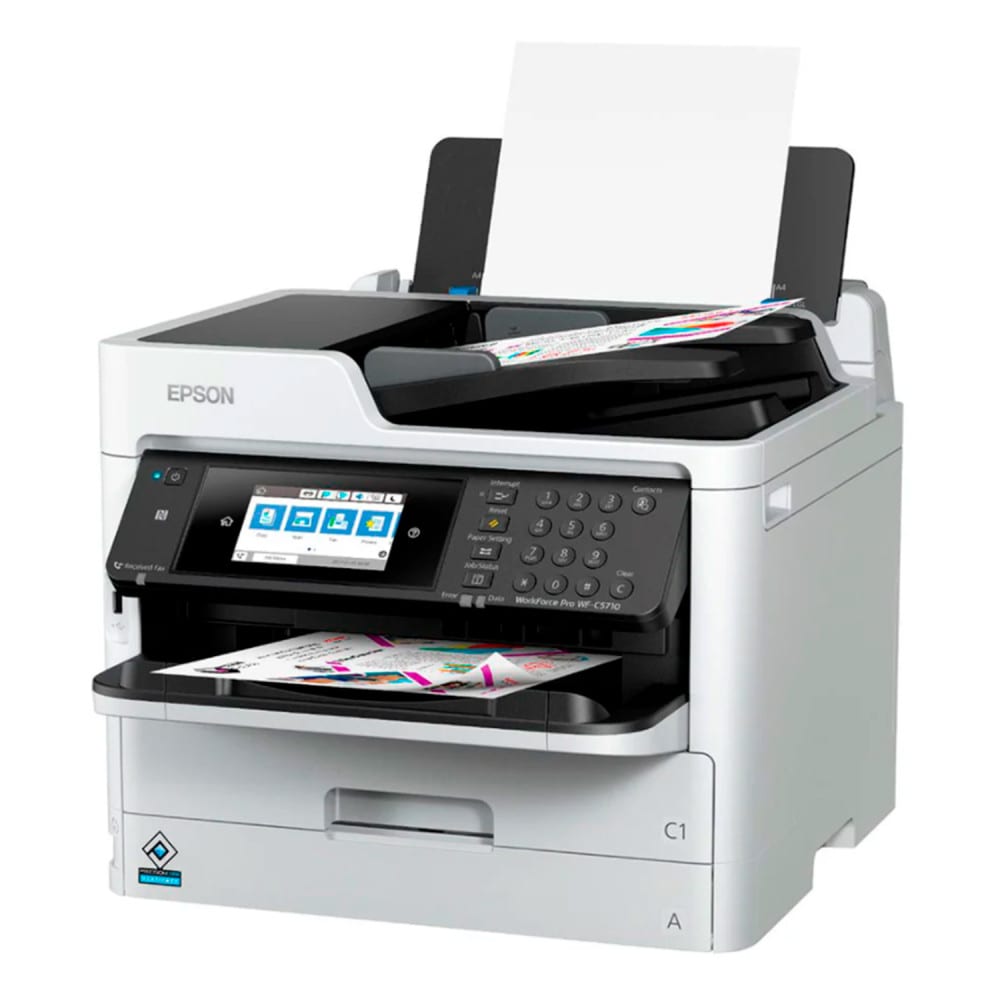 Impresora Epson Multifuncional WorkForce WF-C5810 Impresora Escaner Copiadora Fax Duplex Conectividad USB WiFi y Ethernet C11