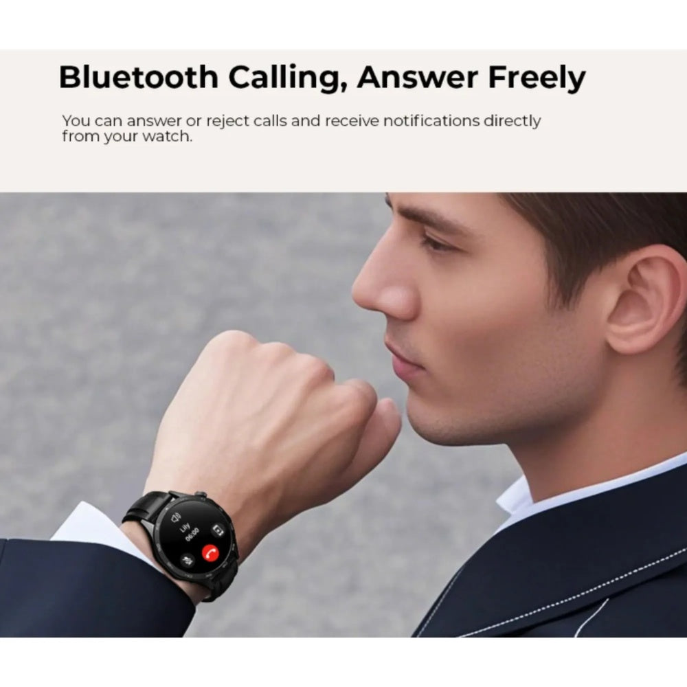 Reloj Smartwatch Havit Pantalla FullHD 1.43" Amoled Material Zinc Realiza y Responde Llamadas IP68 M9031 PRO-BROWN