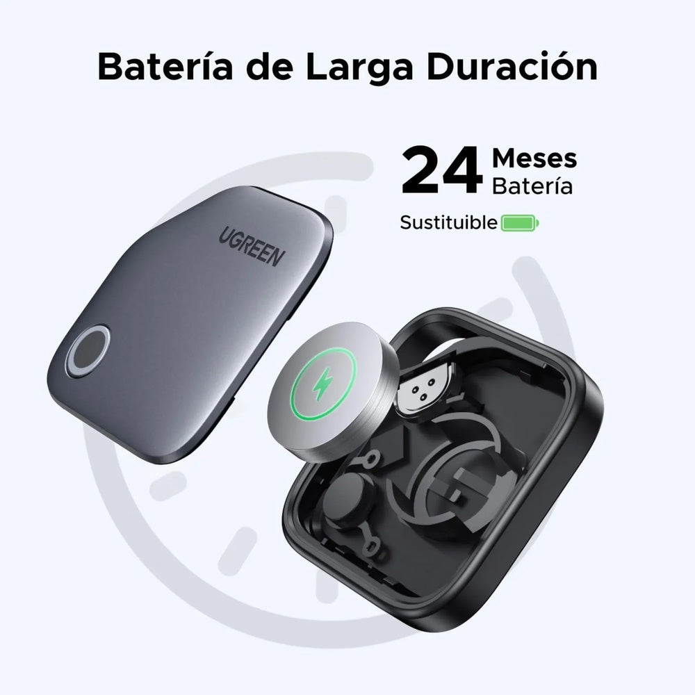 Buscador Localizador Ugreen Bluetooth Inteligente Finetrack iOS Apple Encontrar Bateria 24meses Resistente al Agua 45297
