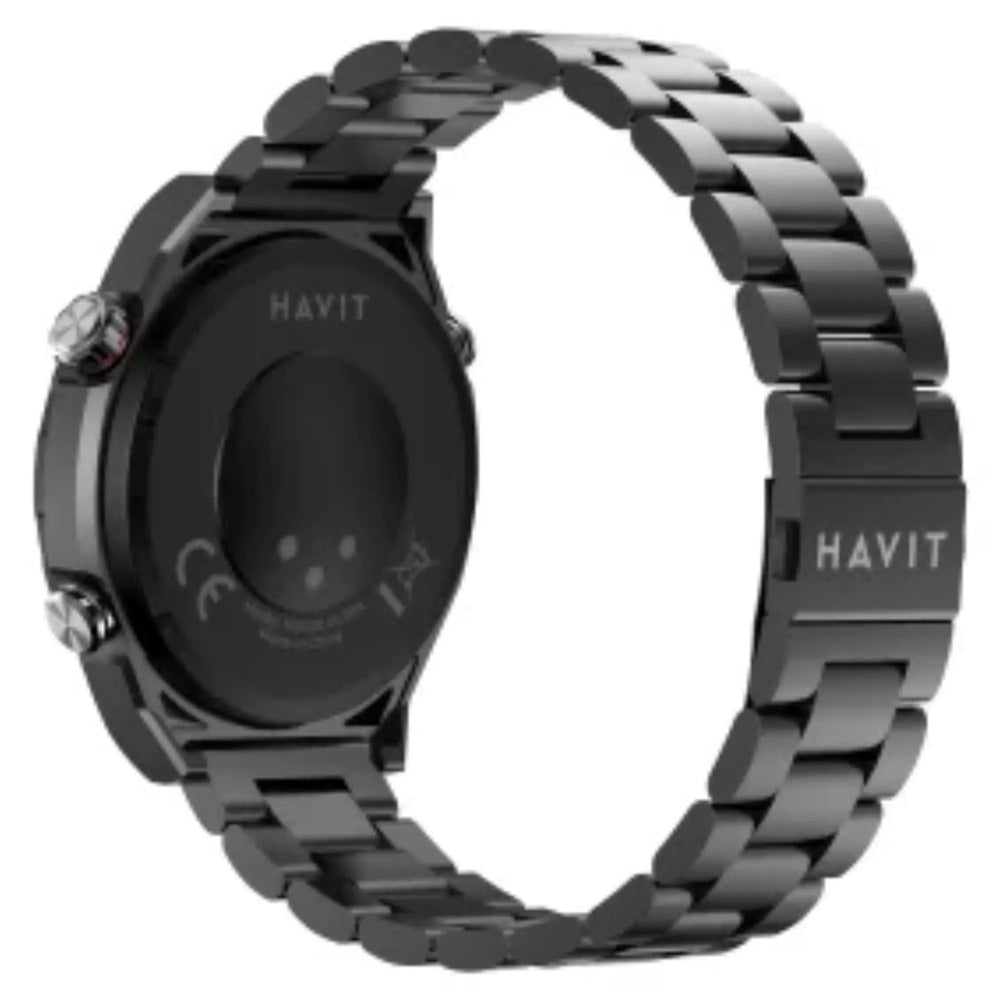 Reloj Smartwatch Havit Pantalla Tactil Amoled Realiza y Contesta Llamada Monitoreo de Salud Multiple M9030 Ultra-BK