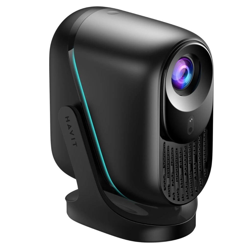 Proyector Havit FullHD 1080P hasta 150" 250 ANSI Lumens Android 13 Inclinacion 90° Enfoque Automatico PJ220 PRO-EU-BK