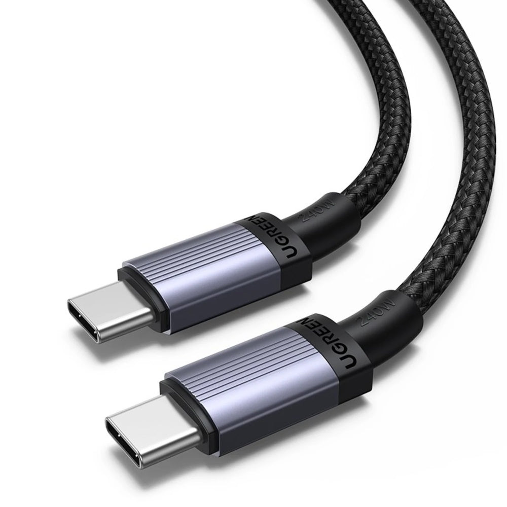 Cable Ugreen USB-C a USB-C PD3.1 240W 48V 5A Transferencia de Datos Longitud 1m Chip Smart E-Marker Regula Energia 65907