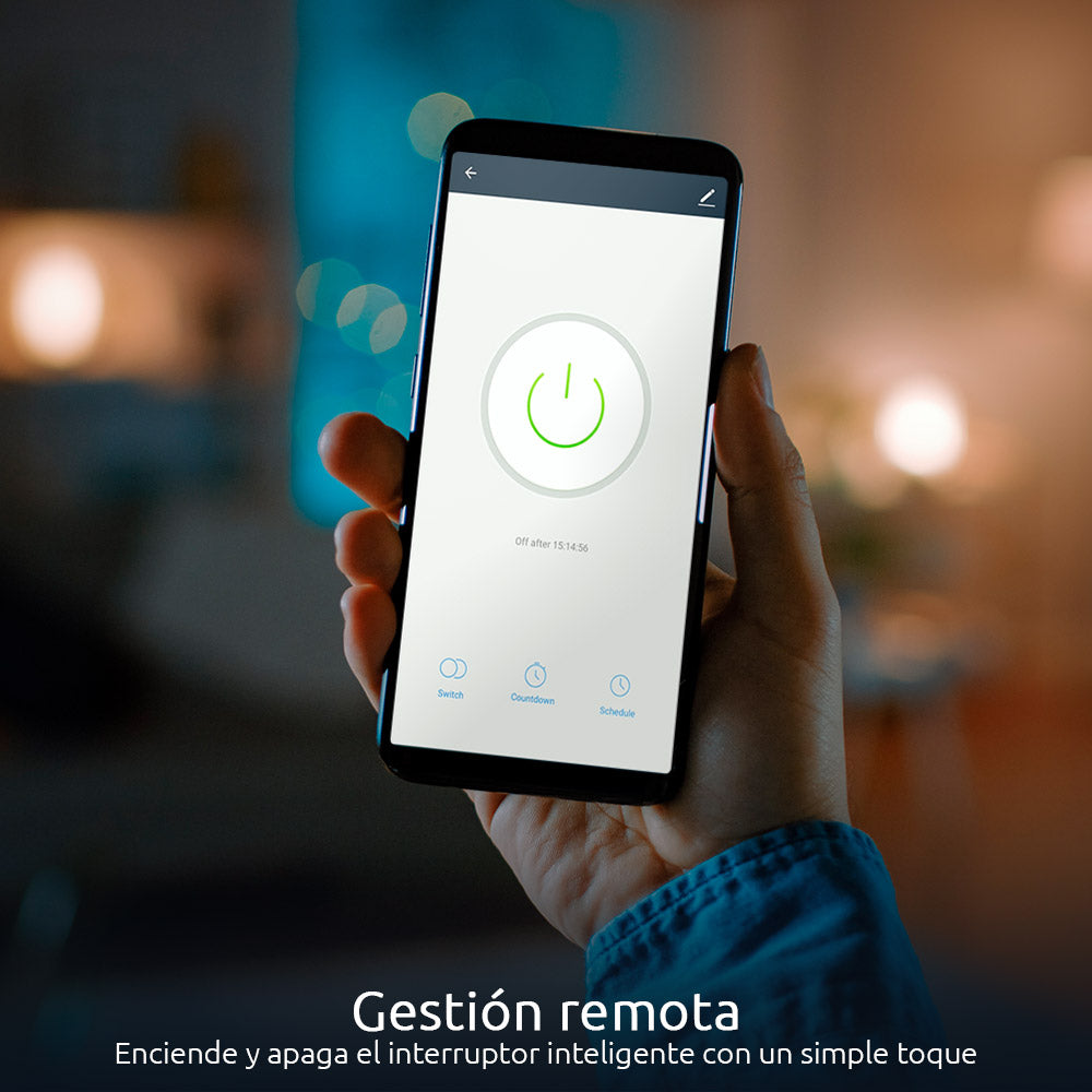 Interruptor Nexxt Inteligente para 1 Circuito conectividad Wi-Fi Google Home y Alexa NHE-S100