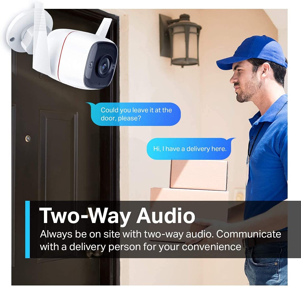 Camara Tapo Full HD 3MP WiFi Ethernet microSD Sensor Movimiento Audio 2 Vias IP66 Tapo C310