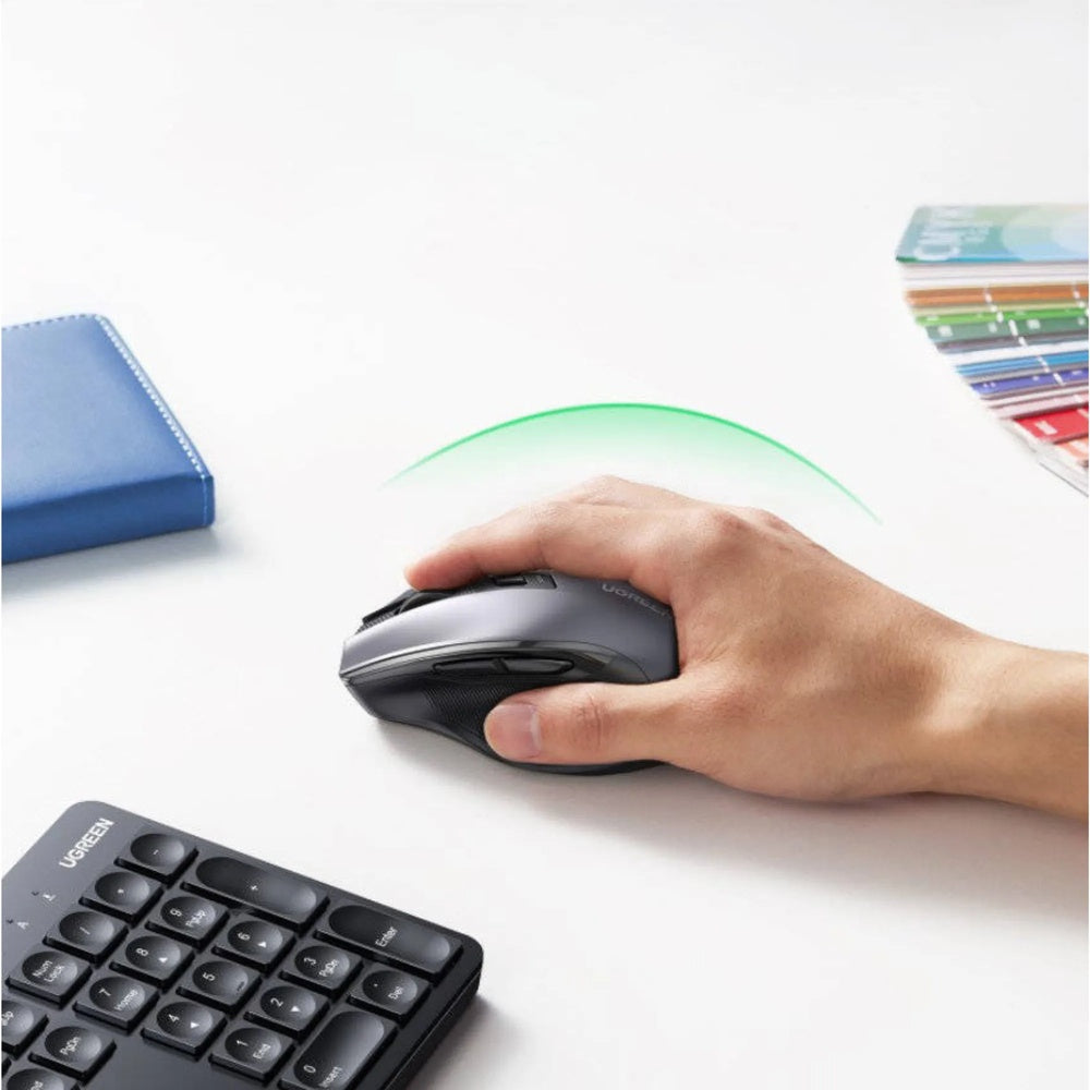 Combo Teclado+Mouse Ugreen Inalambrico Conexion 2.4GHz Alcance 10m Teclado Ergonomico Español Mouse hasta 4000DPI 45114