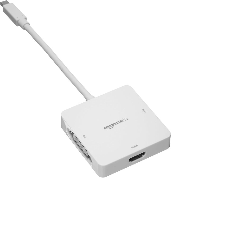Adaptador Hub Amazon Basic Mini Display Port Thunderbolt 2 a HDMI VGA DVI JVAR_5
