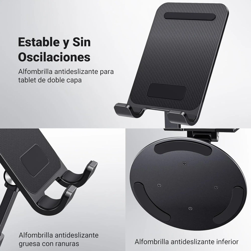 Soporta Ugreen para Celular Multiangulos con Rotacion Horizontal 360° Estable Proteccion Antideslizante Portatil 35152