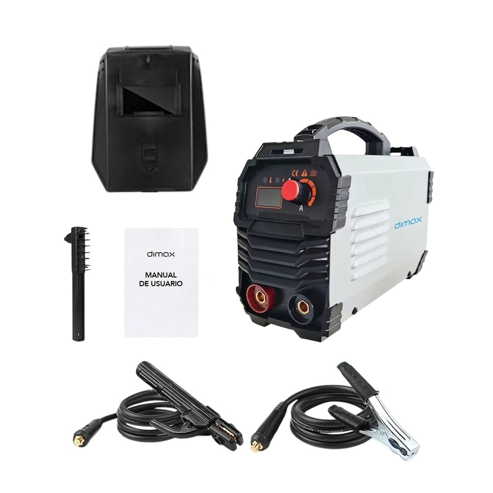 Maquina de Soldar Dimax Corriente 20-140Amp Electrodos 1.6-3.2mm Proteccion IP21S Aislacmiento F FP:0.73 K166