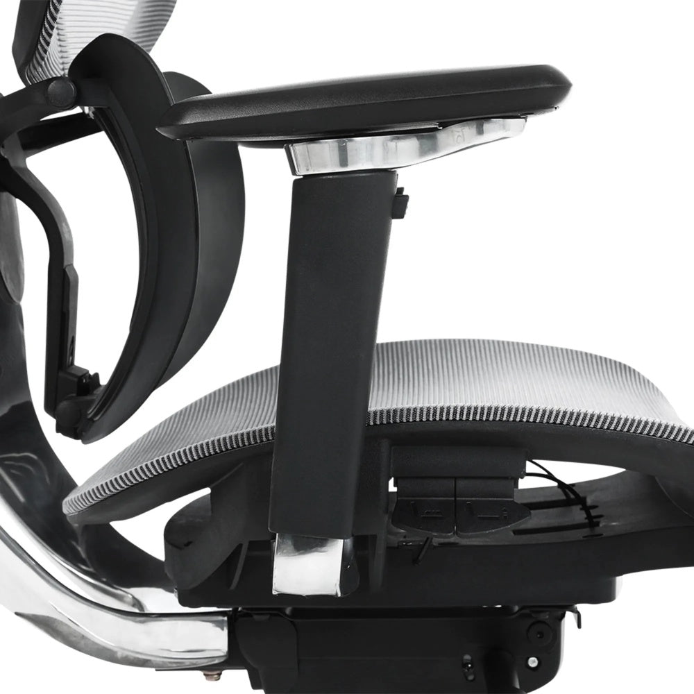 Silla de Oficina DT3 Ergonomica Reposo Lumbar Malla Transpirable Estructura de Aluminio y Nylon Reclinable 135° 14346-8