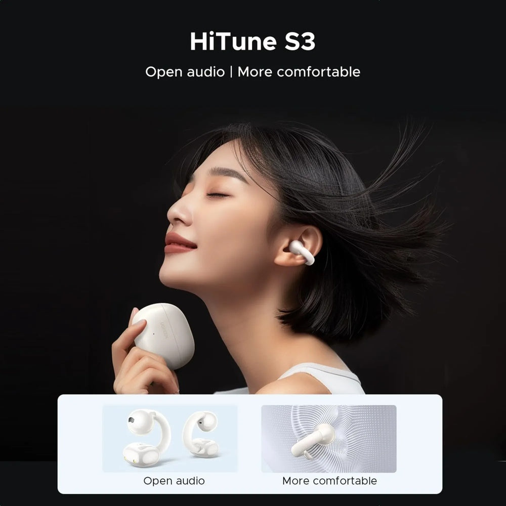Auriculares Ugreen HiTune S3 Open-Ear BTv5.4 Carga Ultra Rapida Cancelacion de Ruido Bateria 30 horas IP5X 45786