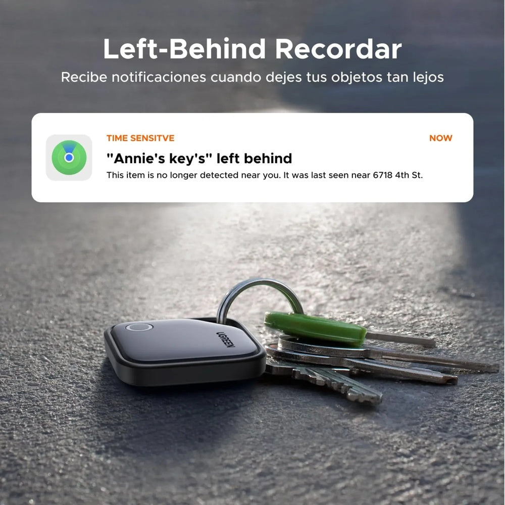 Buscador Localizador Ugreen Bluetooth Inteligente Finetrack iOS Apple Encontrar Bateria 24meses Resistente al Agua 45297