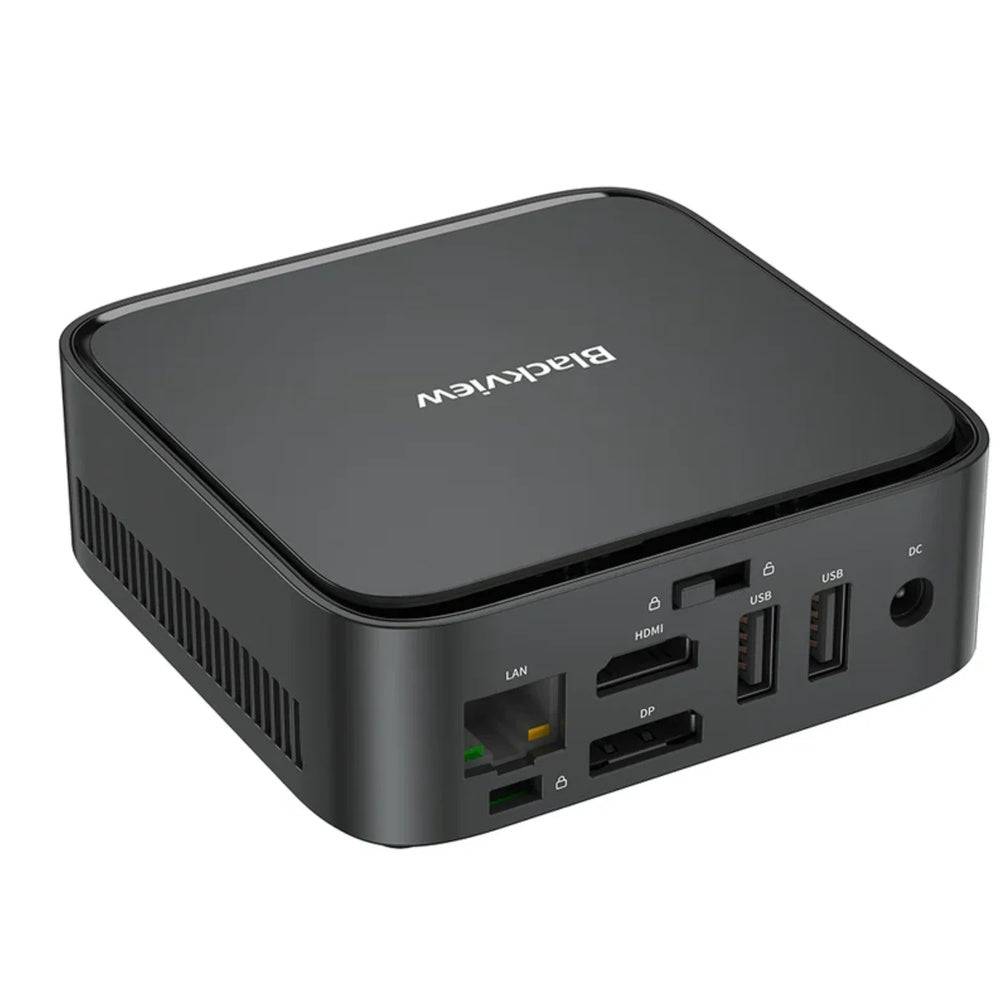 Mini PC Blackview AMD Ryzen 3500U 3.7GHz RAM 16GB Disco 512GB Video 4K WiFi Dual BTv4.2 Windows 11Pro Negro MP50-BLACK