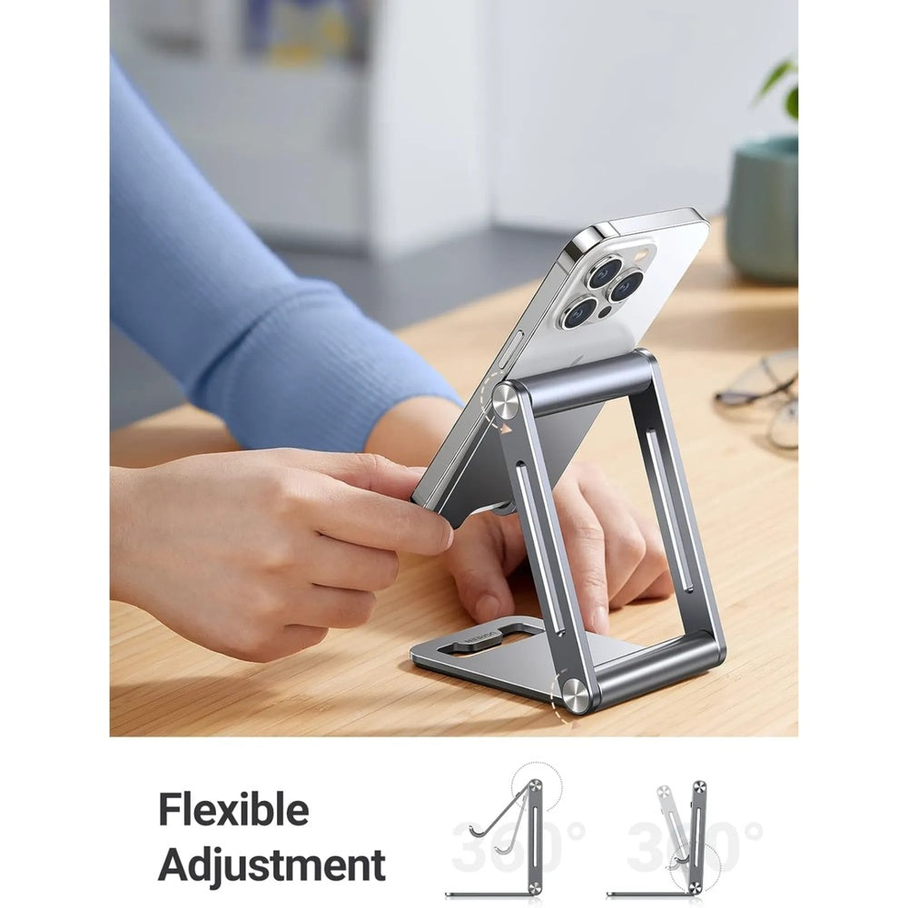 Soporte para Celular Ugreen Multiangulo Plegable y Compacto Angulo Regulable Antideslizante hecho de Aluminio 80708