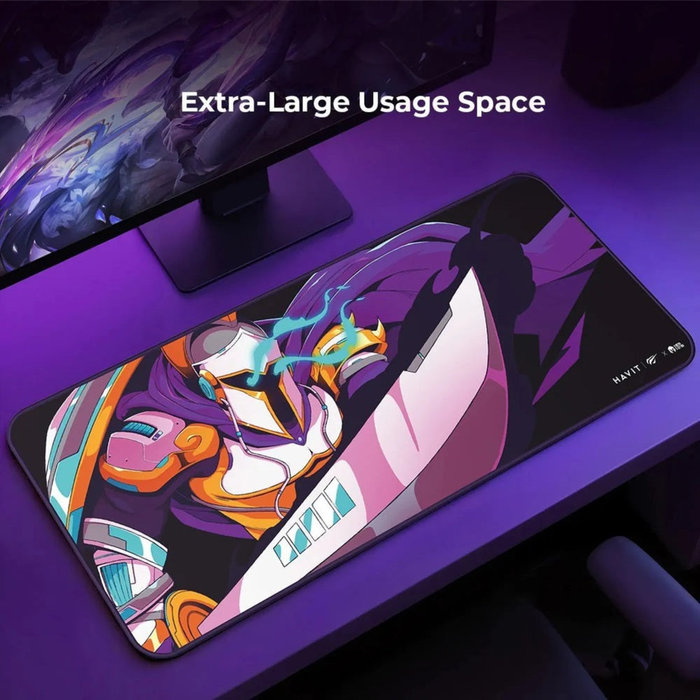 Mousepad Havit Superficie Texturizada con Base Antideslizante para FPS MOBA o RTS 70x30cm MP862 x VKS