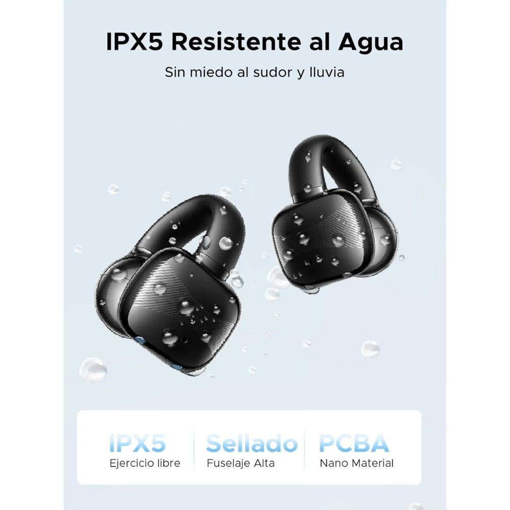 Auriculares Ugreen HiTune S3 Open-Ear BT v5.4 Carga Ultra Rapida Cancelacion de Ruido Bateria 30horas IP5X 45785