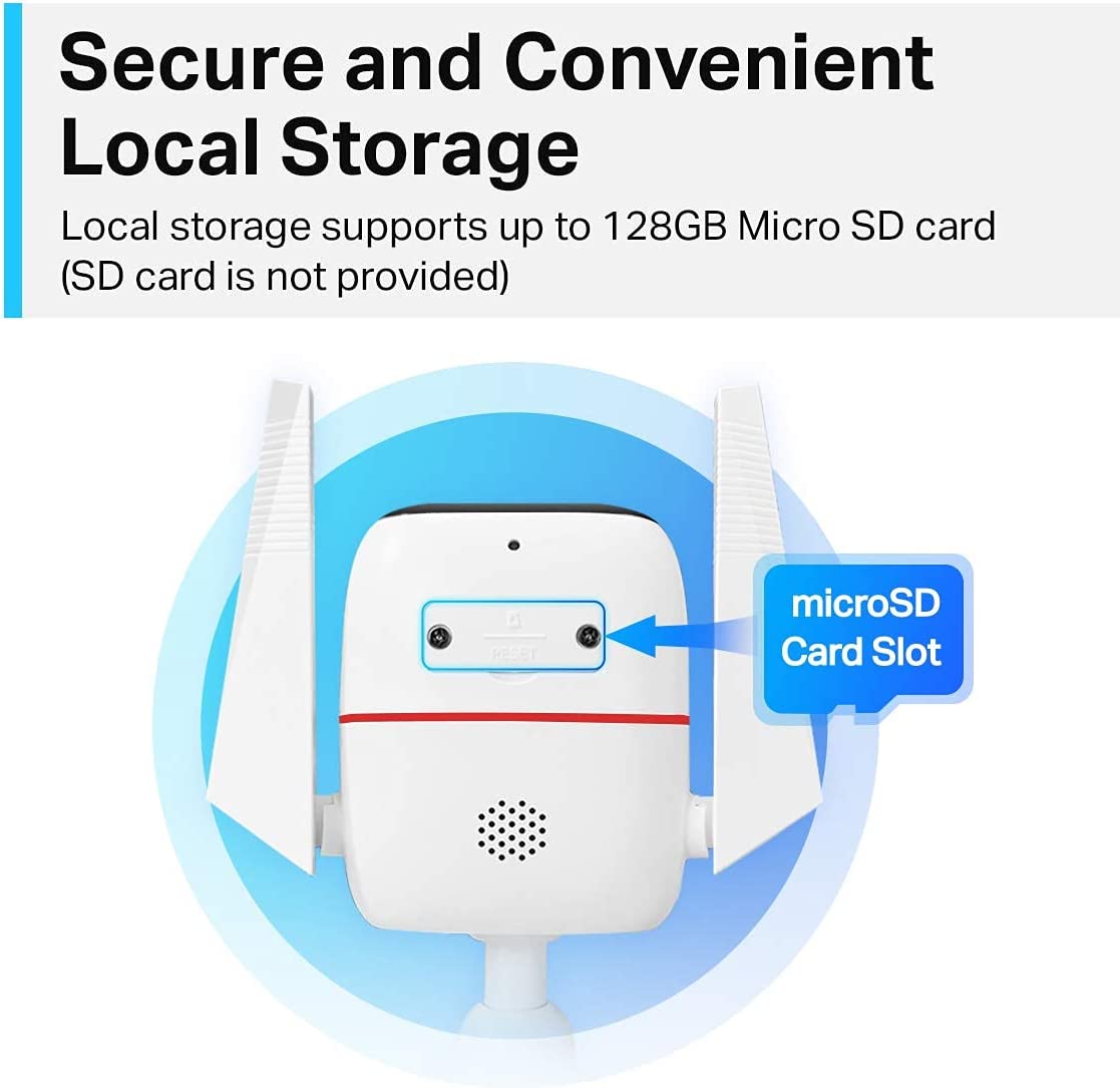 Camara Tapo Full HD 3MP WiFi Ethernet microSD Sensor Movimiento Audio 2 Vias IP66 Tapo C310