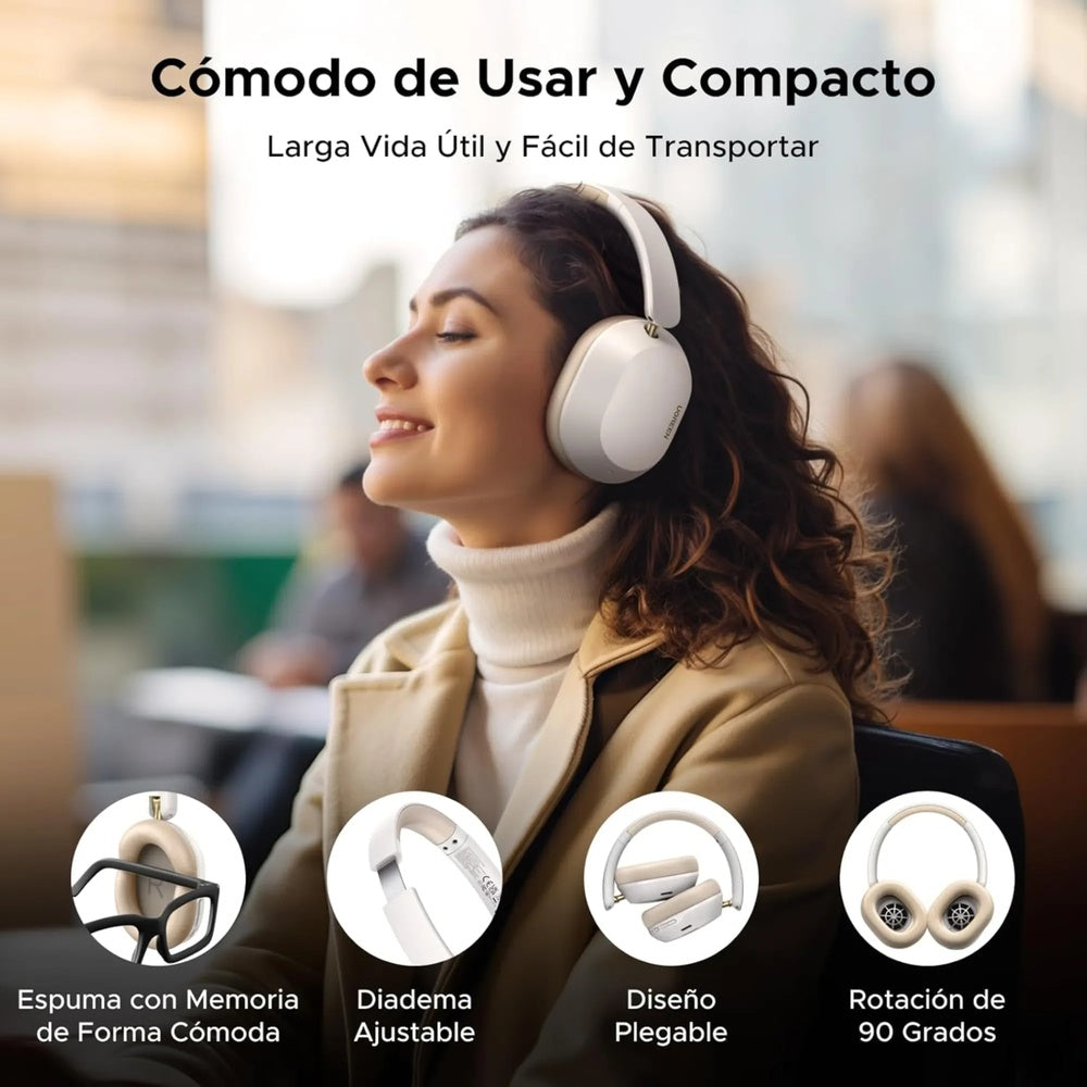 Audifonos Ugreen Hitune Max 5C Cancelacion de Ruido Activa Hibrida Audio Hi-Res Sonido Espacial BT v5.4 35758