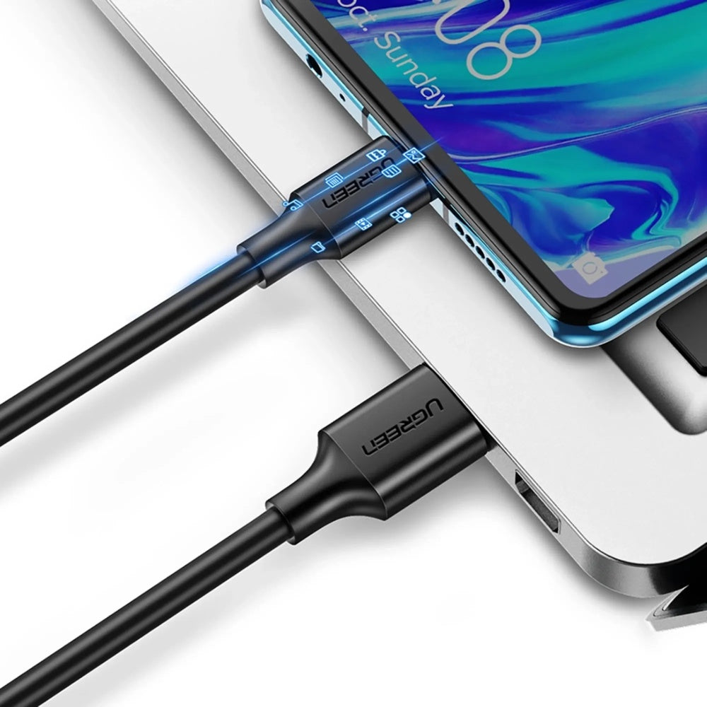 Cable Ugreen USB-C a USB-A 3.0 15W 3A Longitud 1m Chip Inteligente para Proteccion Electrica 20882