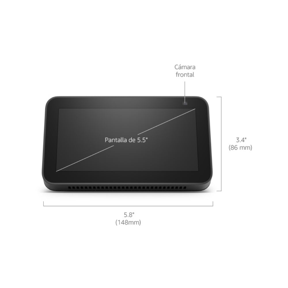 Asistente Virtual Inteligente Amazon Echo Show 5 2da Gen Color Negro B08J8FFJ8H