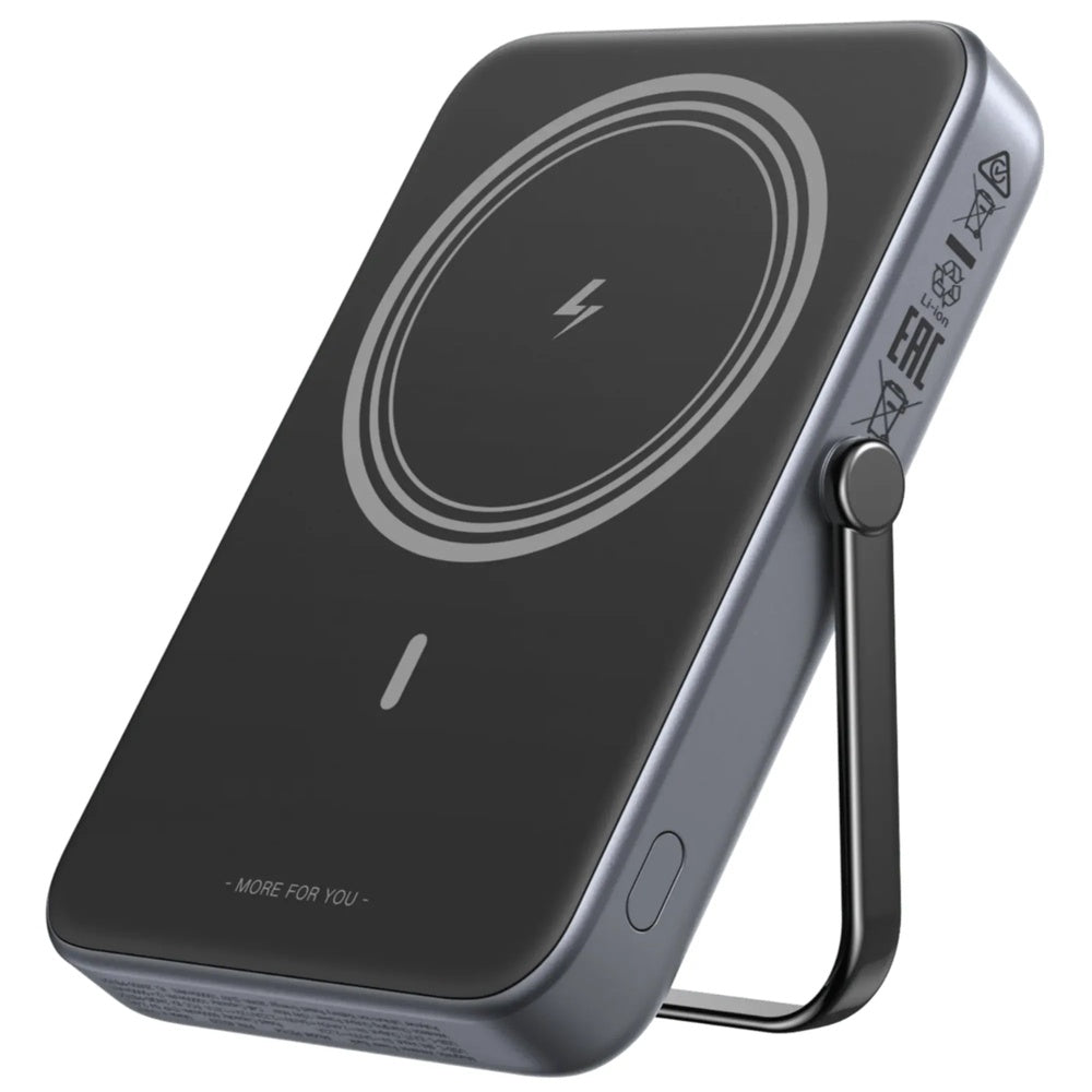 Mini Power Bank Ugreen 5.000mAh Inalambrico Magnetico 7.5W 1xPuerto USB-C 20W Pantalla TFT con Gestos 35605B