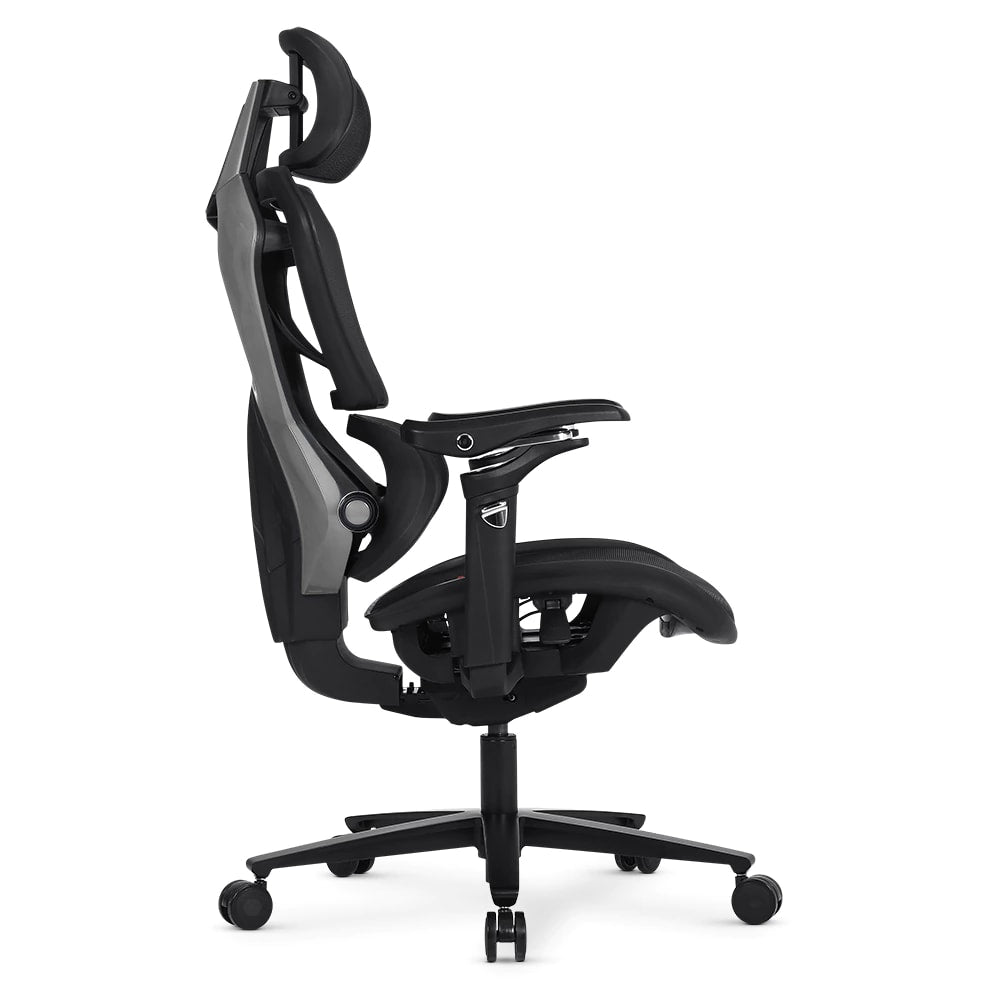 Silla de Oficina DT3 Ergonomica Chrono con Revestimiento Malla DT3 Vintex-C, Reposa Cabezas con Ajuste de Altura y Rotacion, 