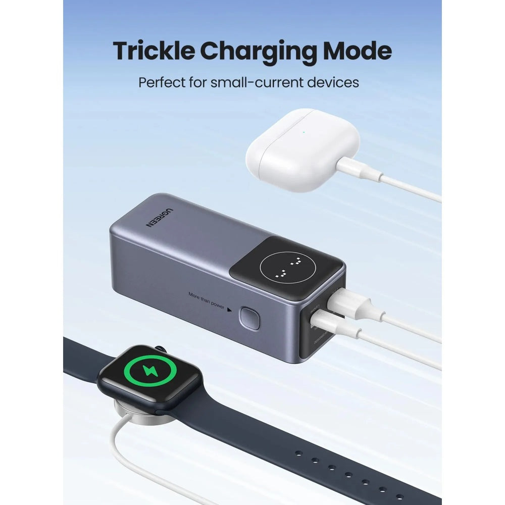 Power Bank Ugreen Nexode 12.000mAh Carga de 100W y 65W Protocolo PD, PPS QC AFC FCP SCP Puertos 1xUSB-A 1xUSB-C 35526B