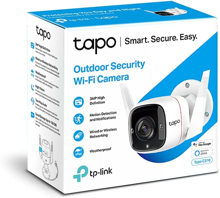 Camara Tapo Full HD 3MP WiFi Ethernet microSD Sensor Movimiento Audio 2 Vias IP66 Tapo C310