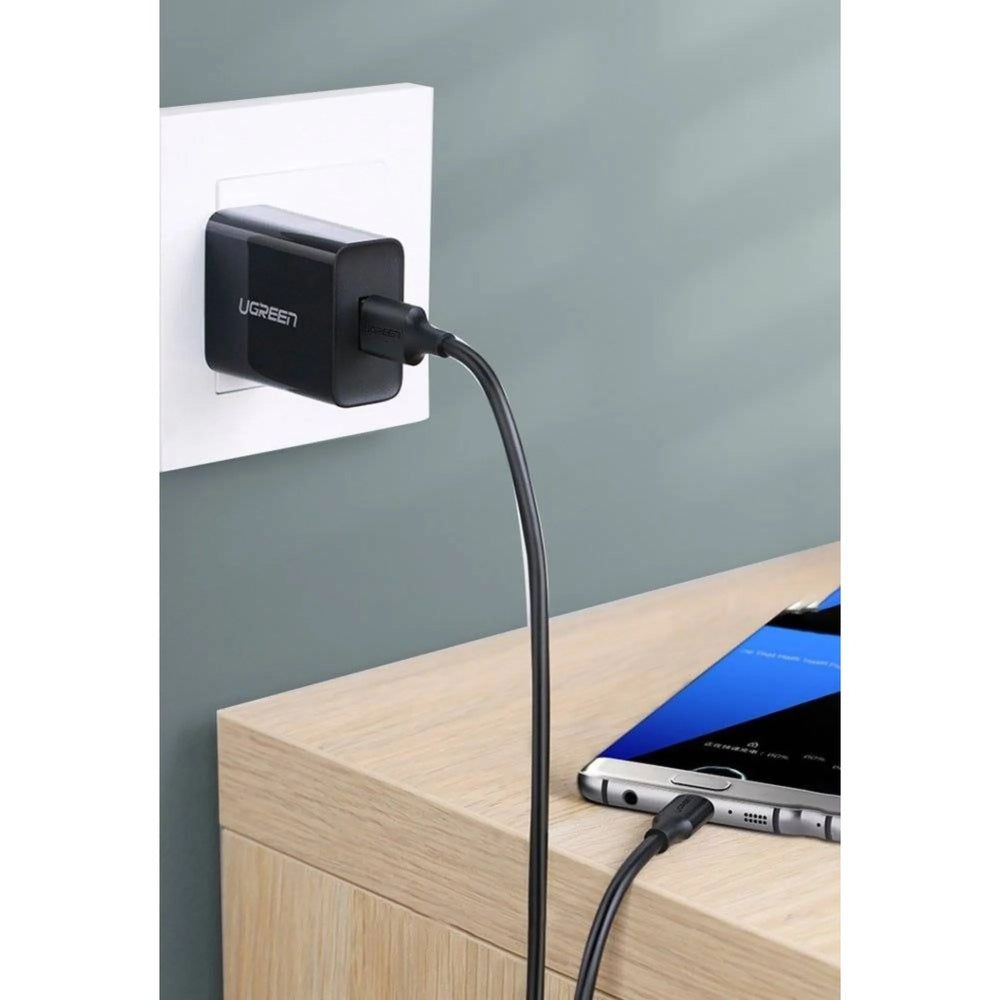 Cable Ugreen USB-C a USB-A 3.0 15W 3A Longitud 1m Chip Inteligente para Proteccion Electrica 20882