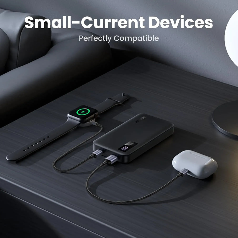 Power Bank Ugreen 10.000mAh 20W Carga Rapida Simultanea 1xUSB-A 212.5W 1xUSB-C 20W Pantalla LED 25742