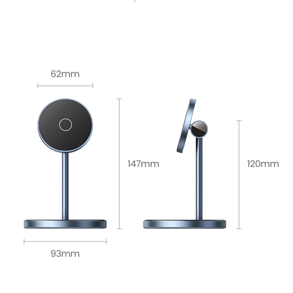 Soporte Ugreen de Carga Magnetica 2 en 1 con Cable USB-C Rotacion 360 Grados 90668