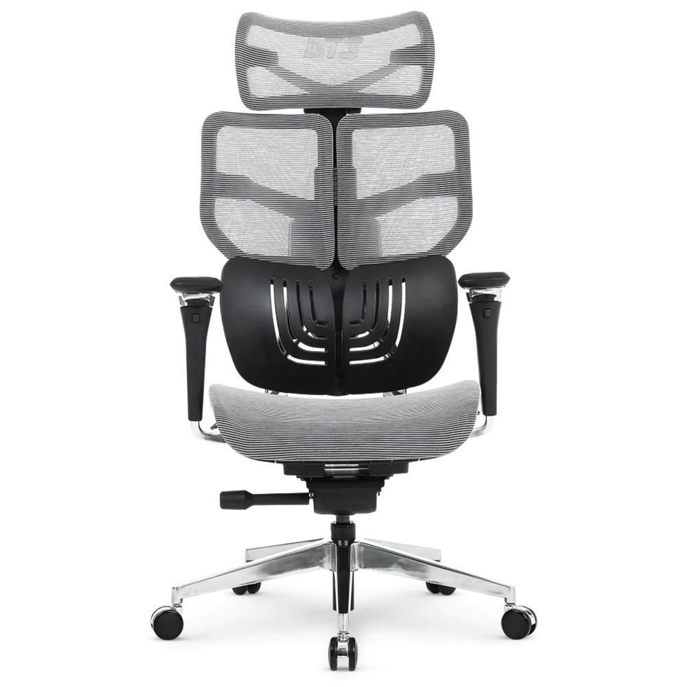 Silla de Oficina DT3 Ergonomica Reposo Lumbar Malla Transpirable Estructura de Aluminio y Nylon Reclinable 135° 14346-8